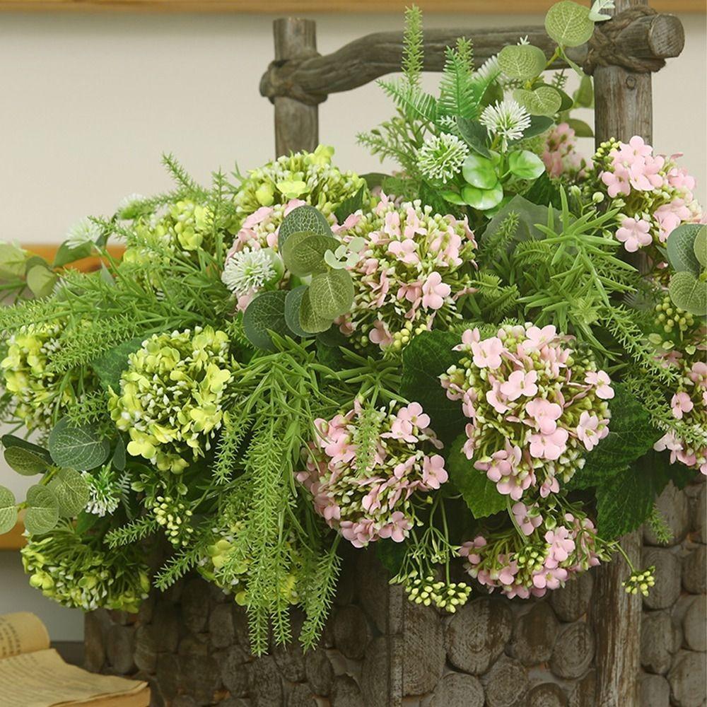 

Real Touch Artificial Hydrangea Flowers Handmade Fake Flower Wedding Party