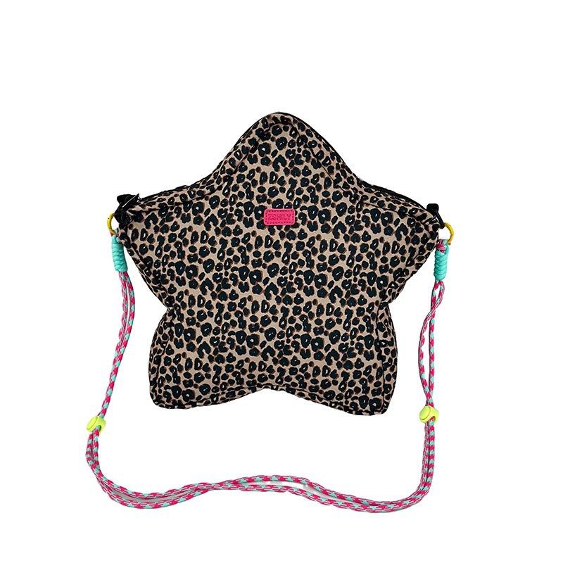 

Women S Backpacks Leopard Print Star-Shaped Elements, Versatile Backpack with Dual Shoulder Straps for Daily Casual Outings, Travel, Shopping