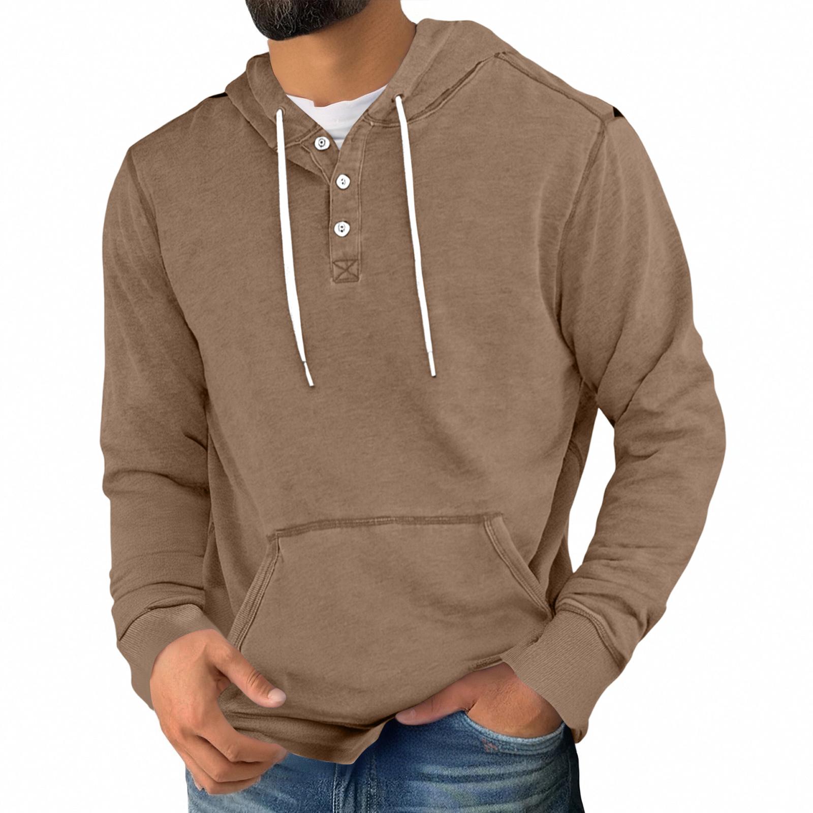 

Mens Oversized Hoodies Long Sleeve Knit Hooded Sweatshirts Fall Casual Solid Fashion Soft Athletic Pullover L верблюд