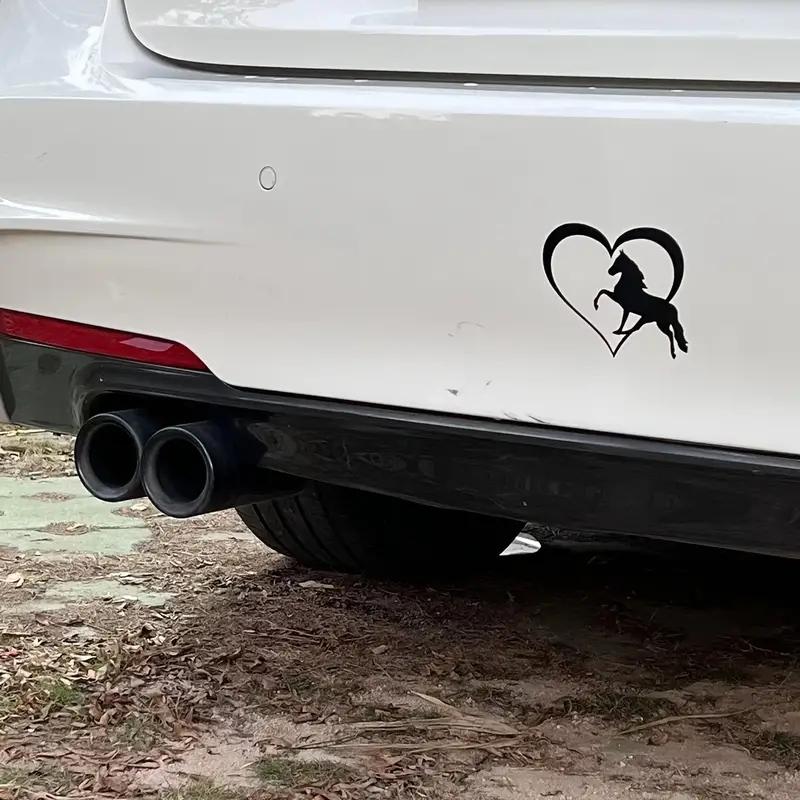 JT02# Unique Horse and Heart Car Stickers Waterproof Vinyl Decal Car Accessories Decor