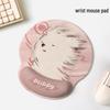 Cute Girl Dog Wrist Rest Mouse Pad & Keyboard Pillow for Office Desk