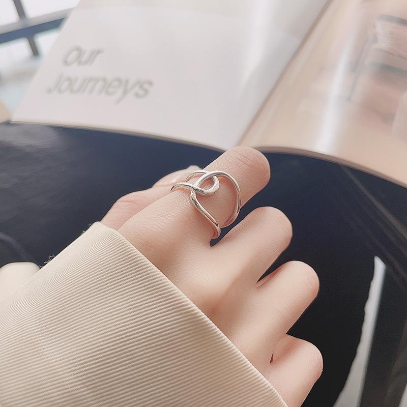 

925 Sterling Silver Line Irregular Open Rings For Women Engagement Wedding Luxury Jewelry Wholesale Jewellery Argent 925 серебряный