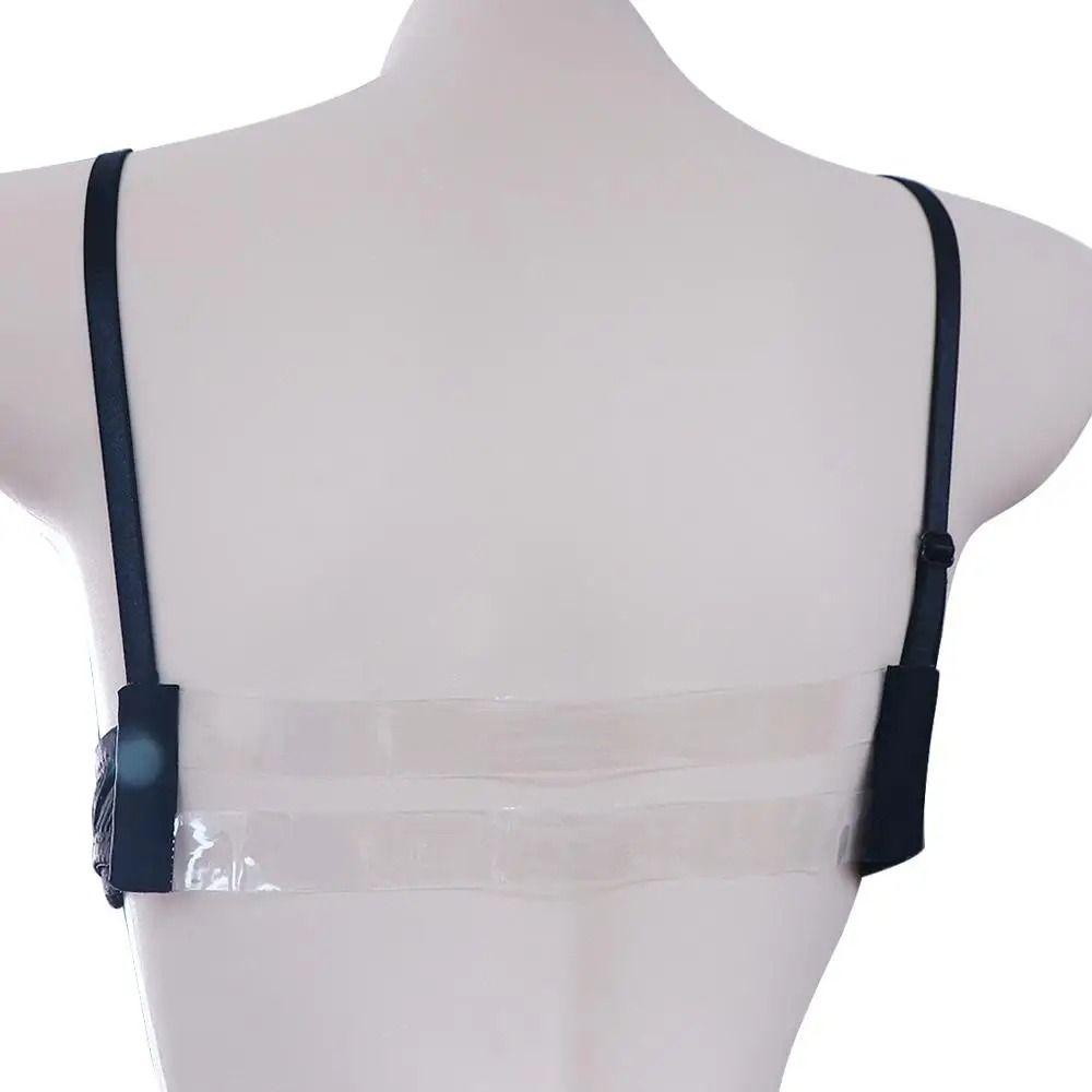 1Pcs Non Slip Buckle Bra Extender Clear Elastic Band Durable Bra Strap Women