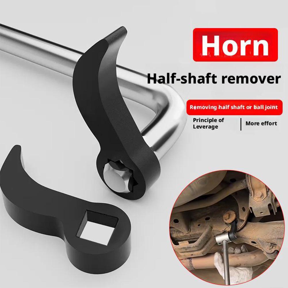 Lower Control Arm Prying Tool and Pry Bar Wrench Adapter 1/2" 3/8", Bushing Removal Tool Crowbar Adapter Head Tool Extension Bar