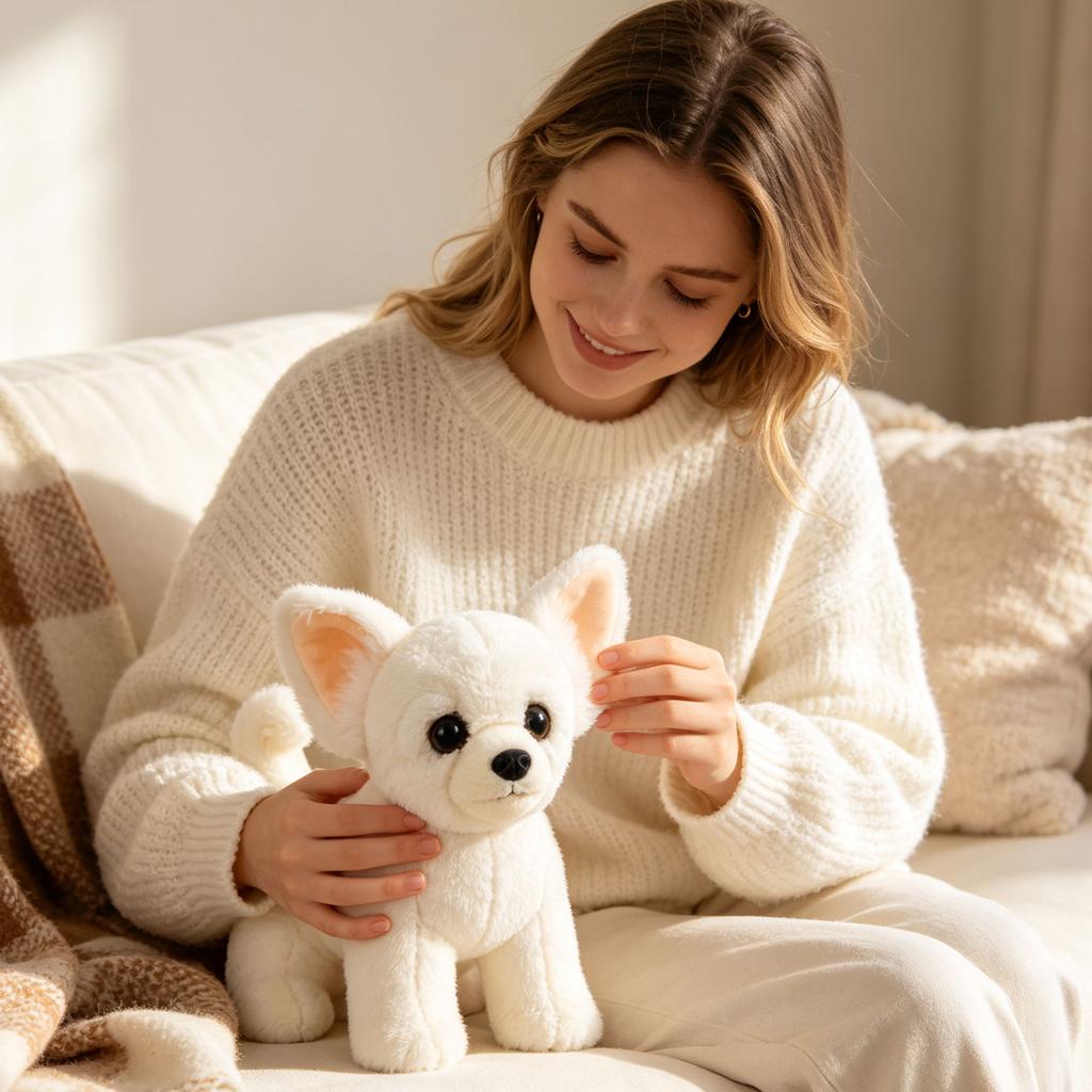 Realistic Dog Plush Stuffed Animal Lifelike Puppy Soft Toy