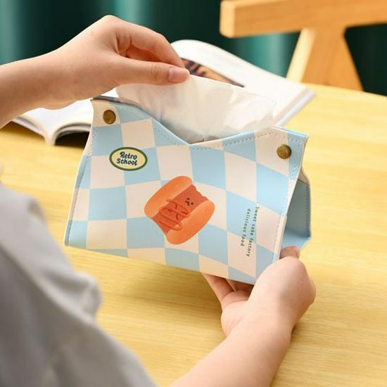 Cartoon Cute Leather Tissue Box - Luxurious Pull-out for Home & Hotel