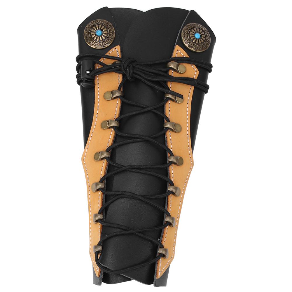 Vestidos Brown G63 Leather Archery Arm Protector Guard Armband For Shooting Hunting Archery Arrow Bow Supplies Equipment
