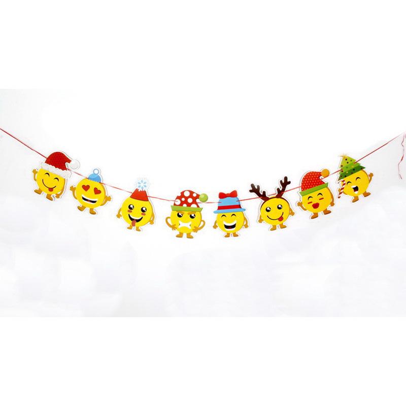 Cartoon Weihnachtsfeiertagsbanner und Hängeflaggen