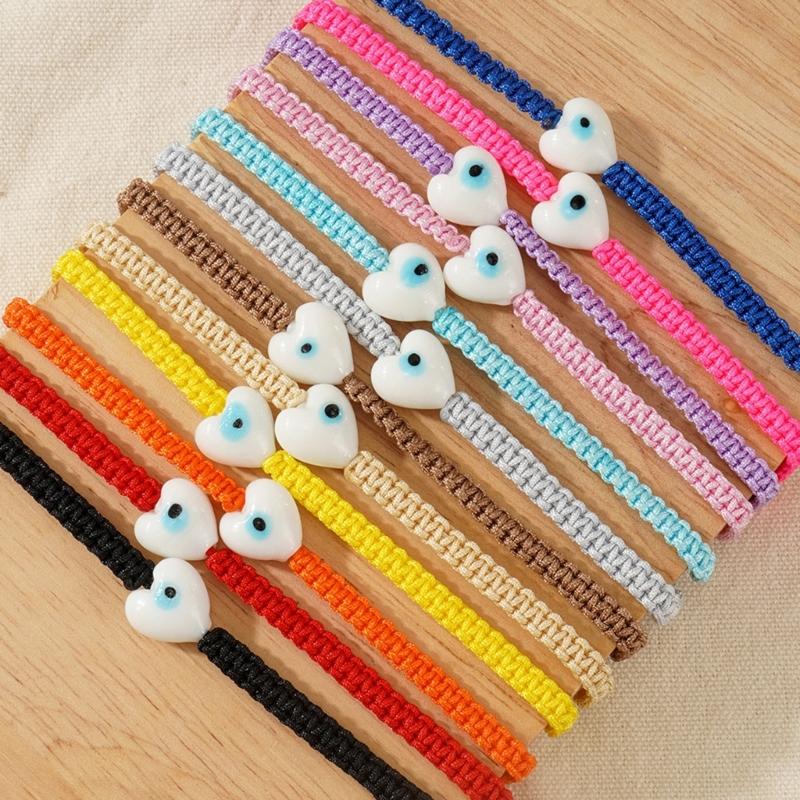 Colorful Bohemian Friendship Bracelet Featuring Mystical Eye Decoration Comfortable Stretch Designs Accessory