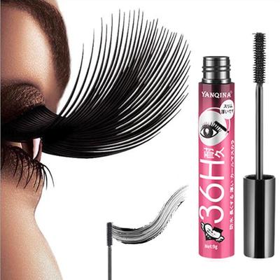 4D bulaşmaya dayanıklı Maskara Su Geçirmez Kirpik Fiber Siyah Mürekkep Rimel Curling Göz Kirpik uzatma Makyaj Uzatma Hacim Maskara