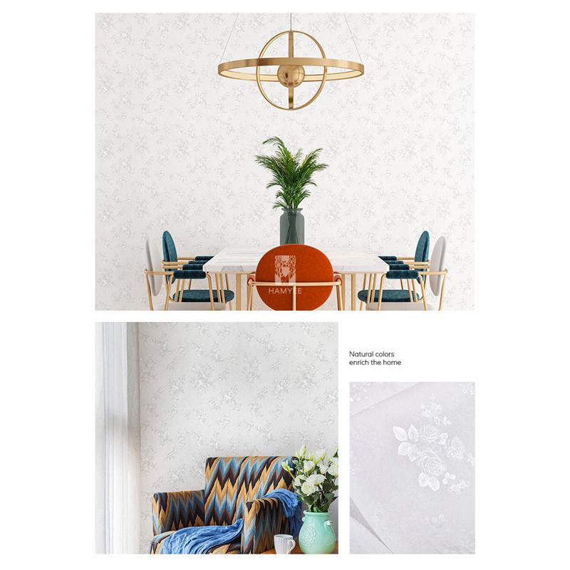 Solid Color Self-adhesive Simple Vintage Retro Printed Bedroom Living Room Decoration Waterproof Background Wall Paper