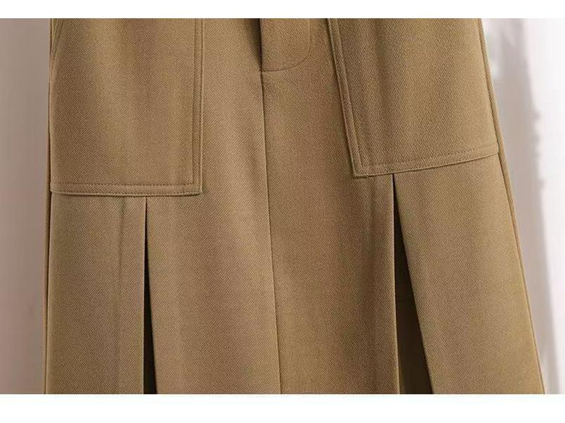 2025 Plus Size Retro Midi A-line Skirt: High Waist, Slimming, Versatile Women's Fashion for Autumn/Winter