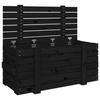VidaXL Storage Box Black 91x40.5x42 Cm Solid Pine Wood 825002