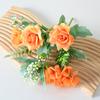 Artificial Flowers High-Density Silk Fabric Soft Touch Waterproof Flexible Branches Window Display Fake Flowers Wedding Hotel Decor