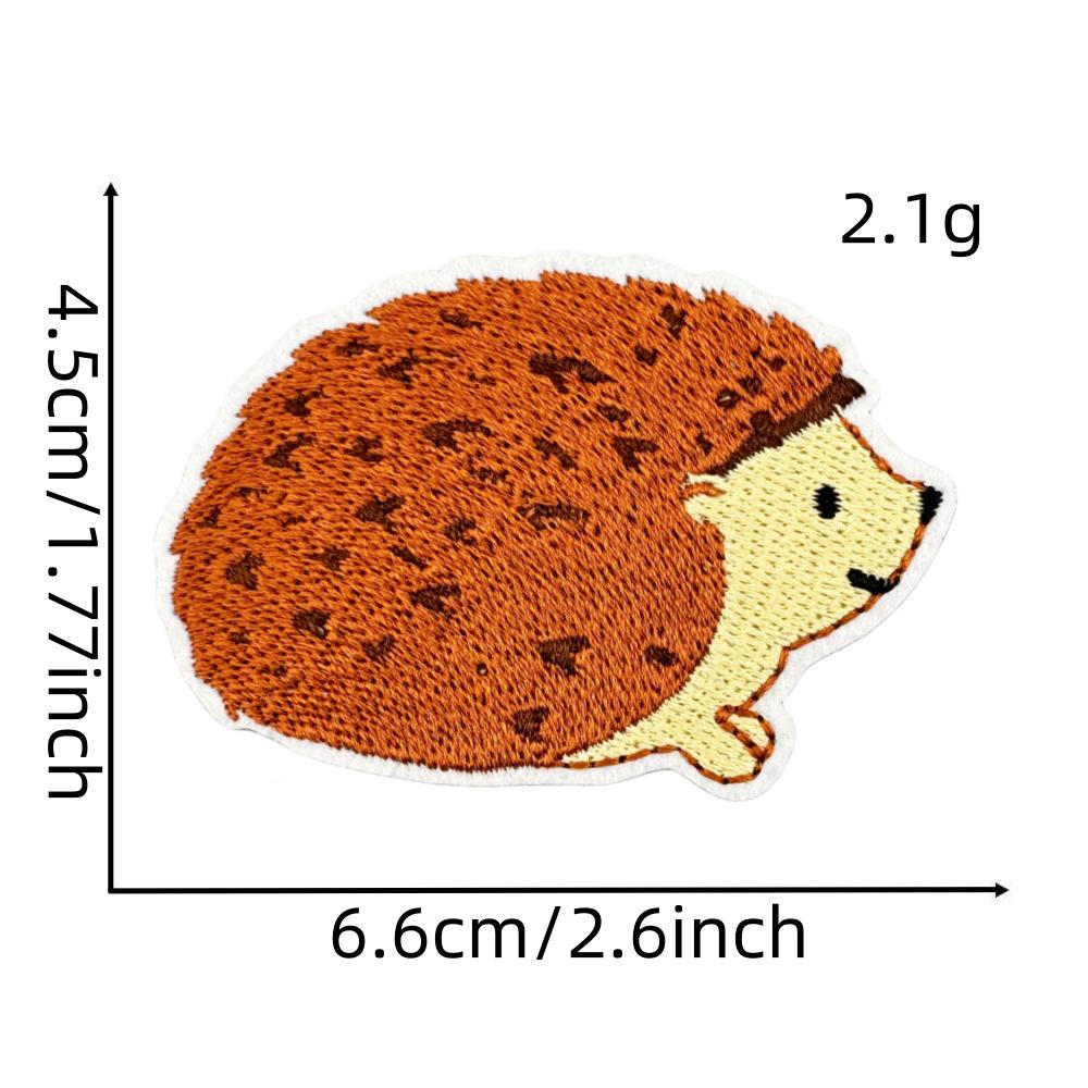 Милый осенний костюм животного, набор вышитых нашивок