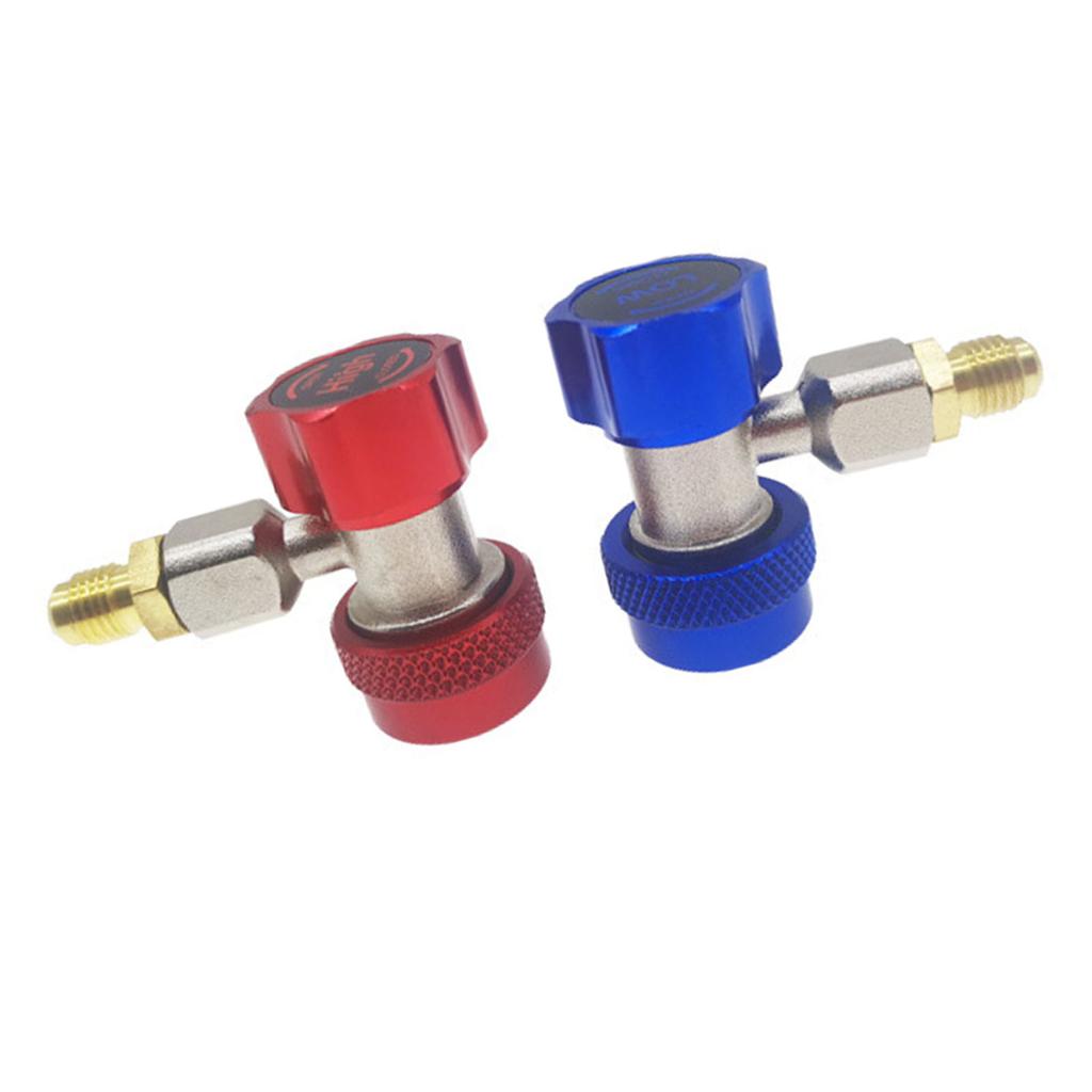 R134A Klimaanlagenanschluss Kupfer Einstellbarer Schnellanschluss R134A Klimaanlagenadapter für