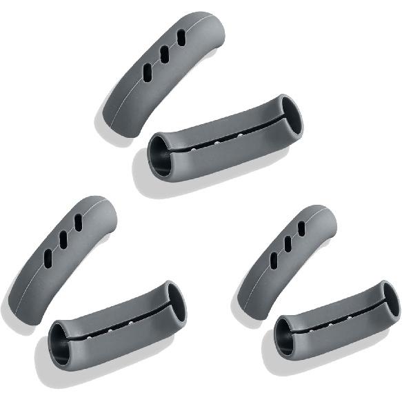 6Pcs 3 * 0.8'' Silicone Assist Handle Holder Grip, Cast Iron Skillet Handle Covers Heat Resistant, Non Slip Pot Grip Handle Sleeve, Hot Handle Holder