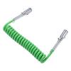 7 Way Coiled Trailer Cord 15ft Enhanced Performance Heavy Duty Electrical Power Coil Cable Wire for Semi Truck Tractor