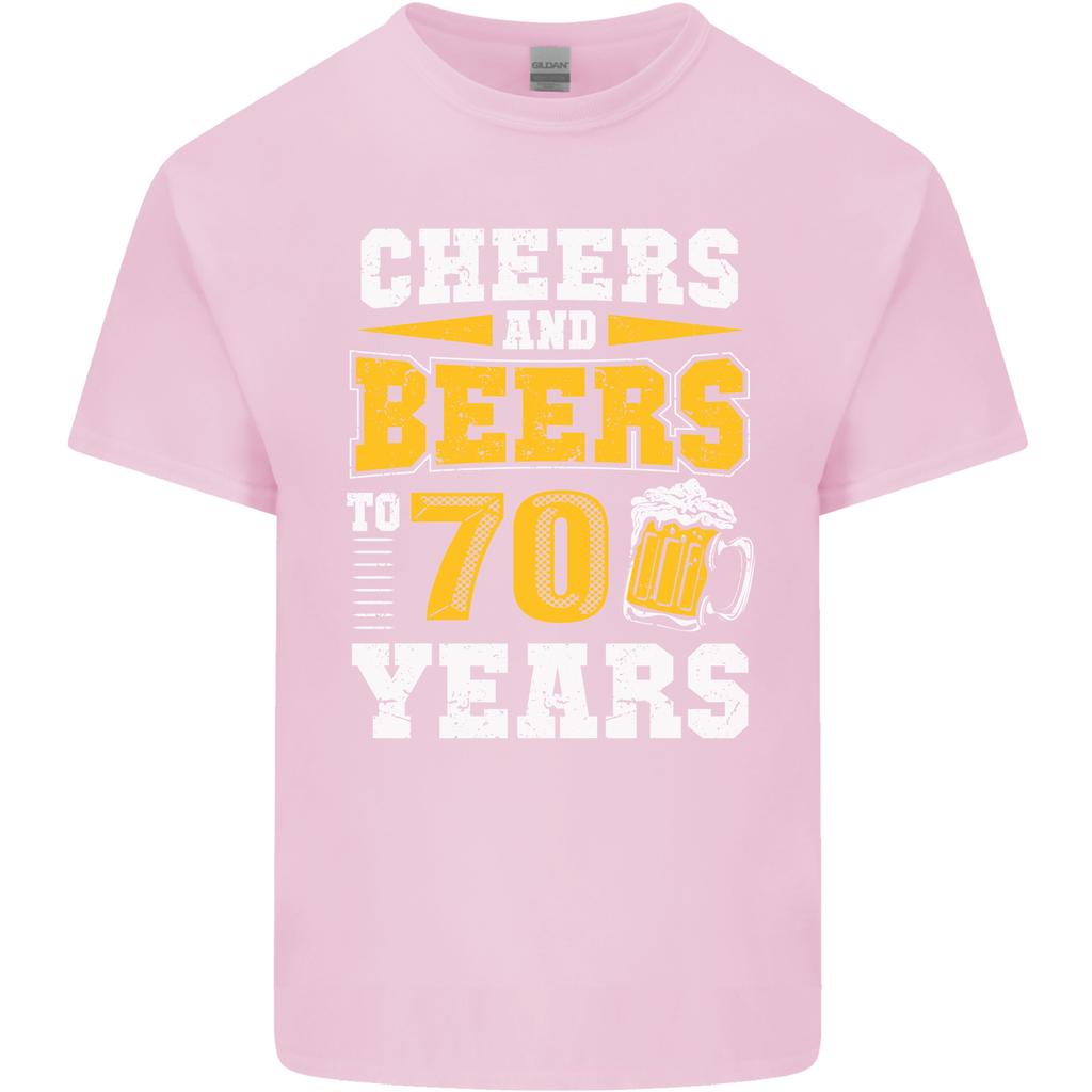70th Birthday 70 Year Old Funny Alcohol Unisexs Light Cotton TShirt