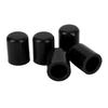5Pcs Automotive Intake Vacuum Hose Cap Silicone Weather Resistant Vacuum Hose End for 19mm Tube Black
