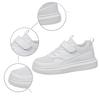 Boys & Girls Lightweight Athletic Sneakers – Comfortable Casual Shoes for School, Running & Everyday Wear – White, Size 35