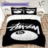Fashion Logo Prints Bedding, Duvet Cover and Pillowcases, Birthday Gift (1 Duvet Cover + 2 Pillowcases, Pillow Insert Not included)JM074