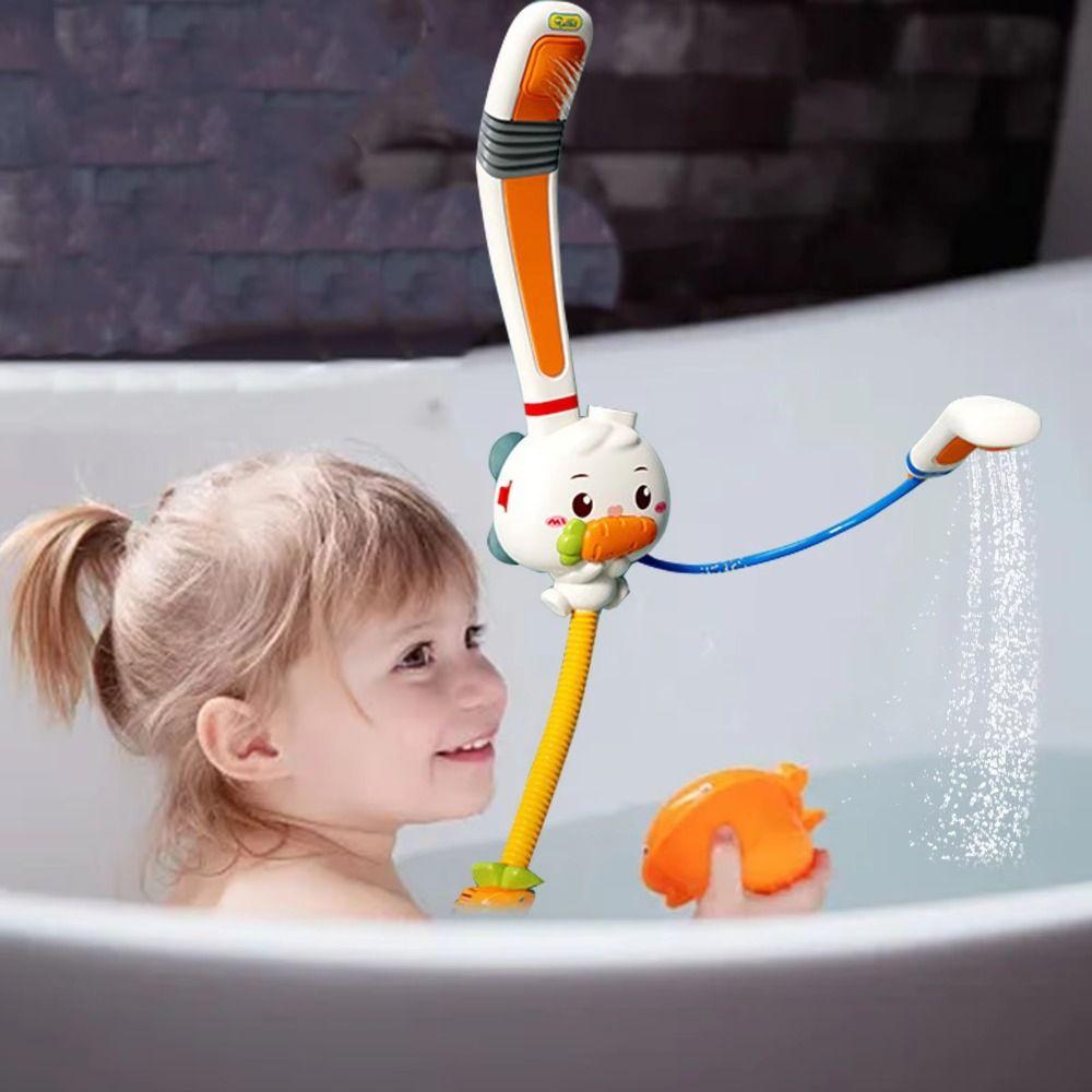 with Shower Heads Baby Electric Water Spray Toy Retractable Rabbit Electric Bath Toys Gift