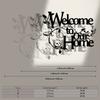Wrought Iron Metal Wall Art Decor, Farmhouse Hanging Sign for Living Room Office, Welcoming Home Letter Design