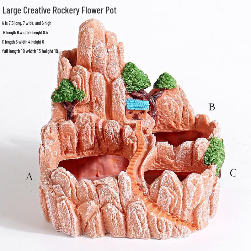 Extra-Large Hanging Succulent Pot: Multi-Diameter Micro-Landscape Decoration