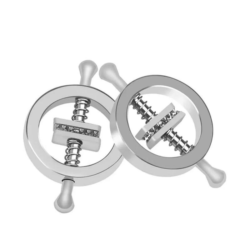 2Pcs Steel Clamps Rings Prosthetic Clips Body Jewelry for Women Men