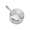 Stainless Steel Butter Warmer Flat Bottom Milk Pot with Double Diversion Mouth Hanging Hole for Chocolate 350ML