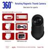 1080P HD Anti-Shake Thumb Action Camera with Lapel Clip for Cycling, Pets, Vlogs & More