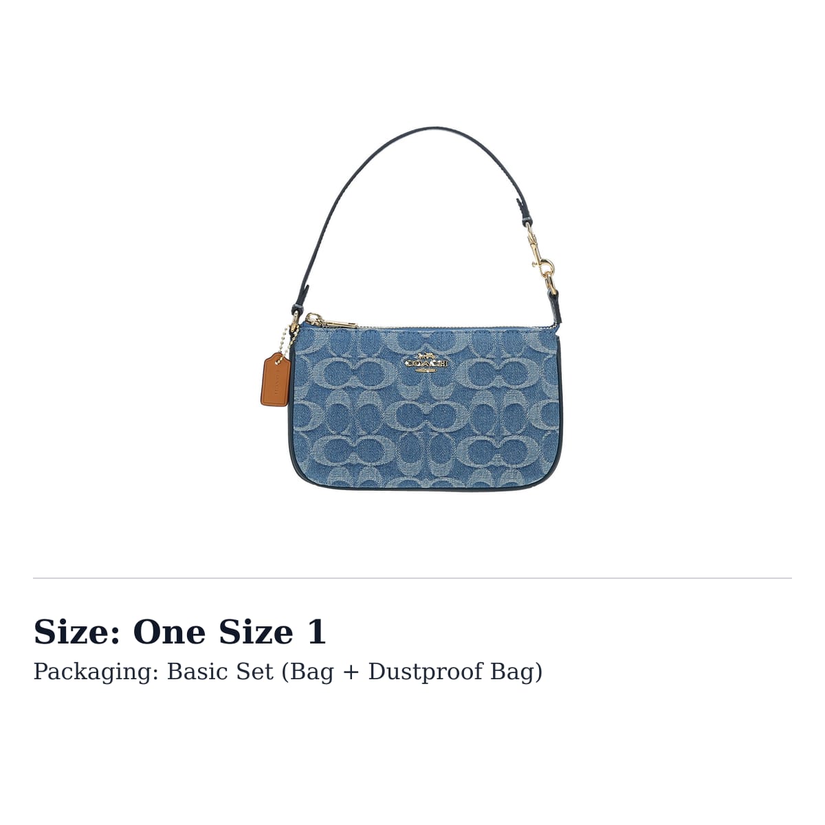 COACH Nolita Denim With Smooth Leather