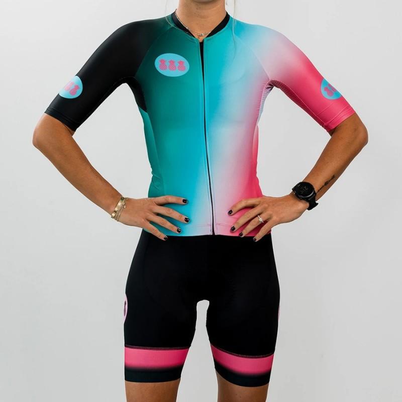 Cycling Tres Pinas Suit Women's Quick-dry Short-sleeved Mountain Bike Women