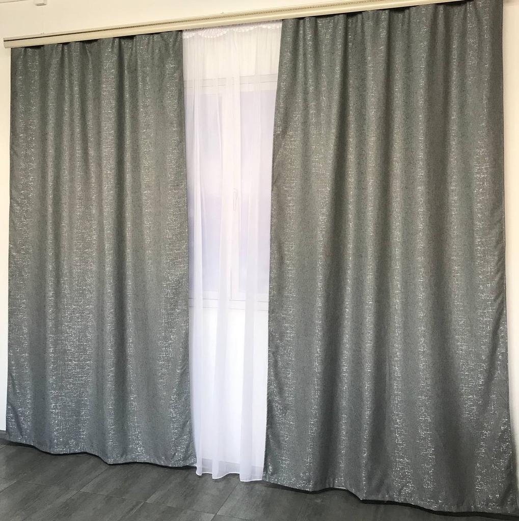 Luxuriöse Verdunkelungsvorhänge für Wohnzimmer, Schlafzimmer, modische Vorhänge, Kinderzimmer, Küche, Massiv 150 x 270 cm (2 Stück) ALBO