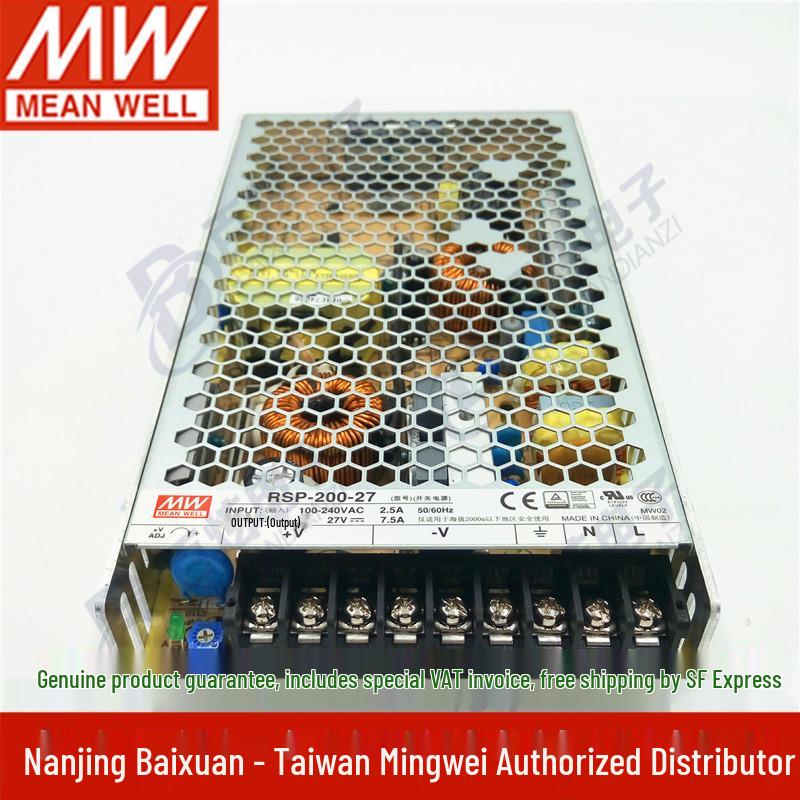 RSP-200-27 Mingwei 200W 27V 7.5A PFC Switching Power Supply for SP/NES/S