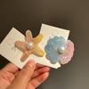 Pearl Starfish Hair Clip Conch Sweet Barrettes Elegant Shell Hair Clip  Daily Life