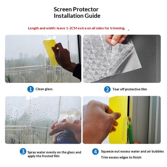 Fenster Sichtschutzfolie Buntglas Blumen Fensteraufkleber Statisch UV-Schutz Bunte Aufkleber für Glasfenster Türen