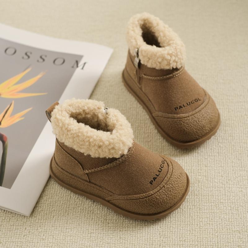 Kids Snow Boots Winter New Soft Sole Cotton Boot Girls Boots Warm Thick Cotton Shoes All Match Sneakers Ankle Boots for Boy