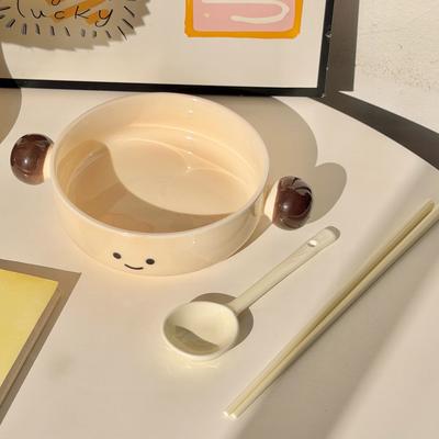 Kreative hochwertige Kakaobohnen, Reisschüsseln für Kinder, Instant-Nudelschüsseln für Studentenwohnheime, Obstsalatschüsseln, persönliche Schüsseln