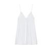 Spring and Summer New Women's Clothing Ins Style Minimalist V Neck Sleeveless Wide Pleated Poplin Sling Short Dress 3008035