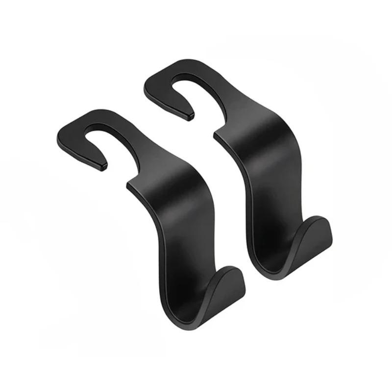 4pcs Multifunctional Car Seat Back Hook Double Head Phone Hanger Headrest Hanging Bag Storage Hanger Car Interior Accessories
