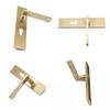 Modern Simple Golden Solid Brass Customized Door Handle