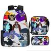 3Pcs Set Backpack, Gorilla Tag  Pencil Bag, Shoulder Bag, Backpack, Large Capacity Travel Bag, The Best Gift for Boys and Girls