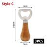 1-10Pcs Beer Can Opener Wooden Bottle Opener Household Kitchen Bar Tools for Home Handle Handheld Wine Wedding Favors Bar