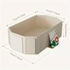 Foldable No Installation Bathtub for Kids Toddler Bath Tub with Drain Plug Space Saving PVC Portable Bathtub For 0-5 Years Old