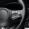 Carbon Fiber ABS Inner Steering Wheel Frame Cover Trim For Kia Stinger 2018-