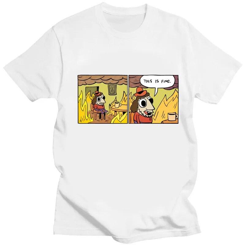Tričko Kawaii To je v pořádku Věci budou v pořádku Meme Creative Tričko Dárek pro přátele Harajuku Unisex Dámské Tričko Unisex oblečení