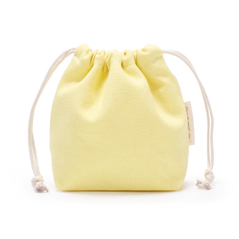 Custom Mini Colored Canvas Drawstring Storage Bag