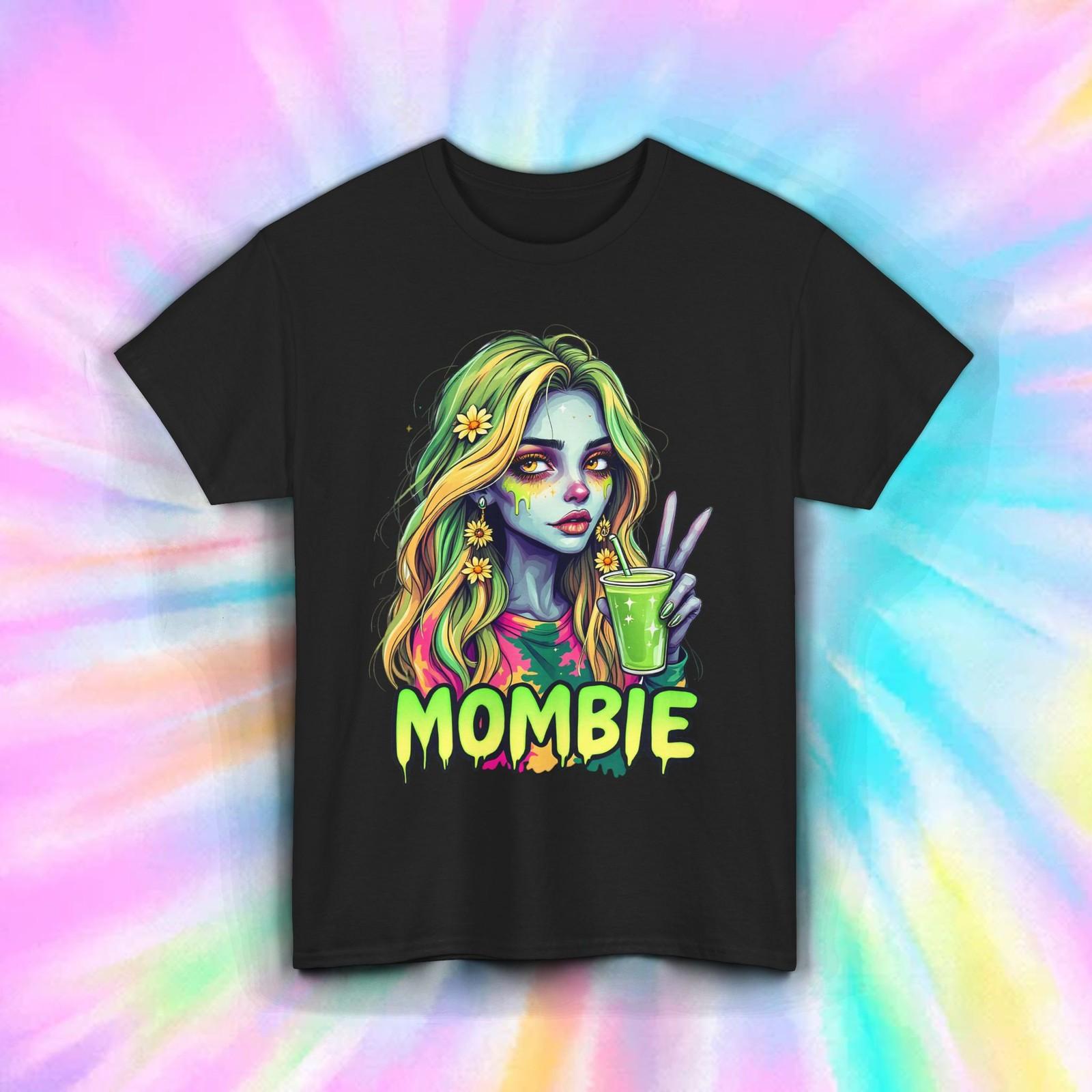 Mombie Graphic Tee, Unisex Heavy Cotton T-Shirt for Halloween and Everyday Wear XXL